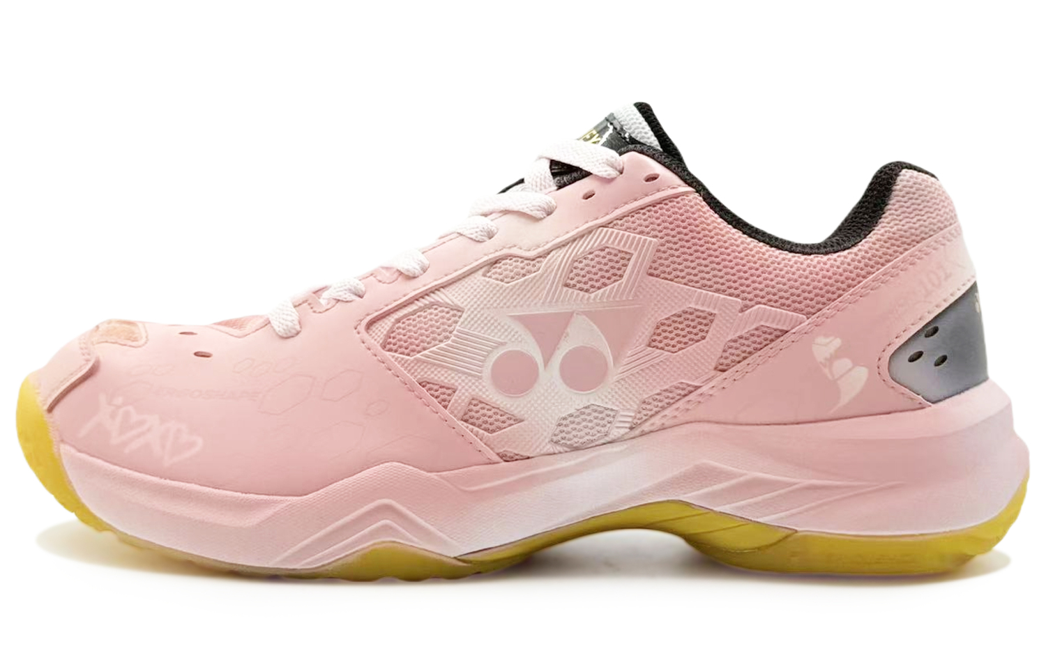 Power Cushion амортизация, износостойкие низкие кроссовки для бадминтона Unisex YONEX, розовый — фото 4