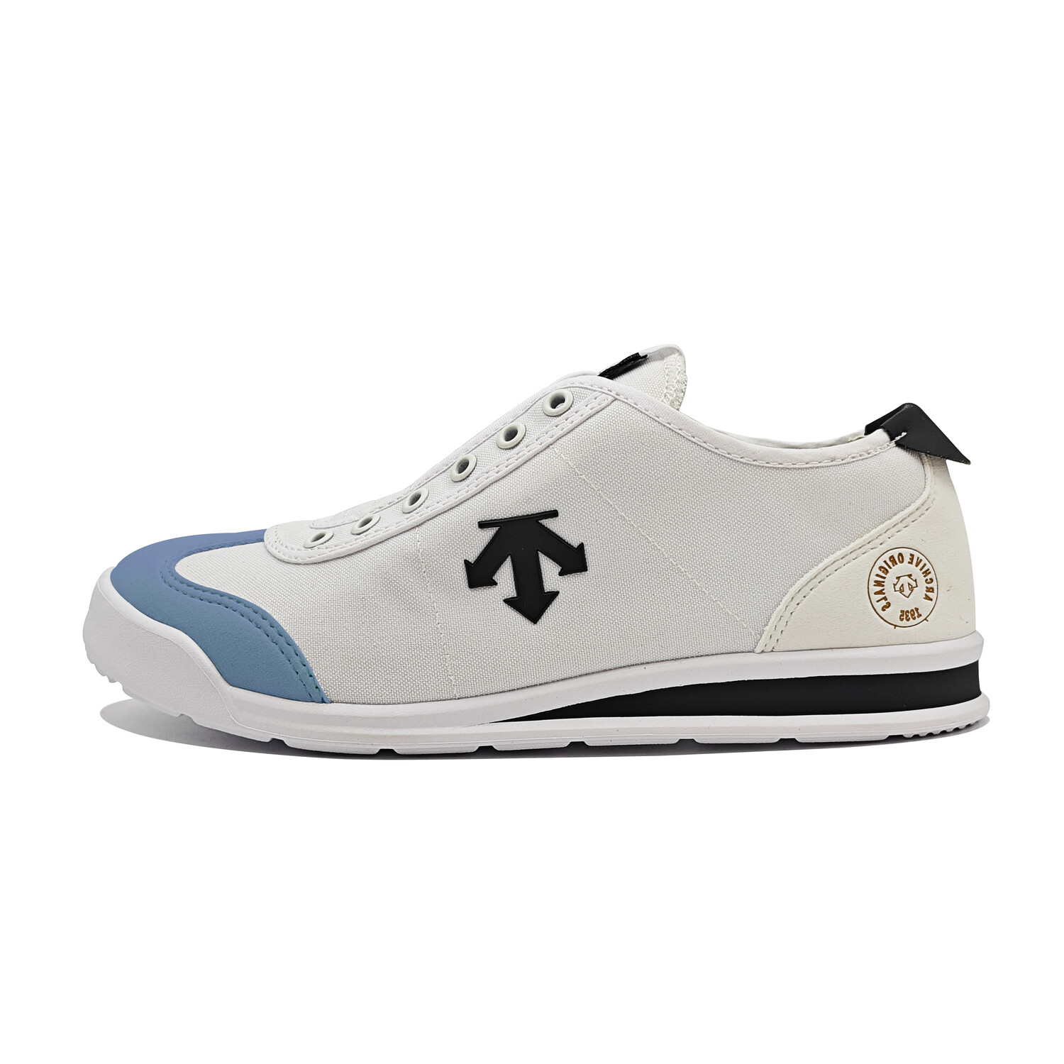 

Кроссовки DESCENTE Chron Skateboarding Shoes Unisex Low-top Blue, белый/синий