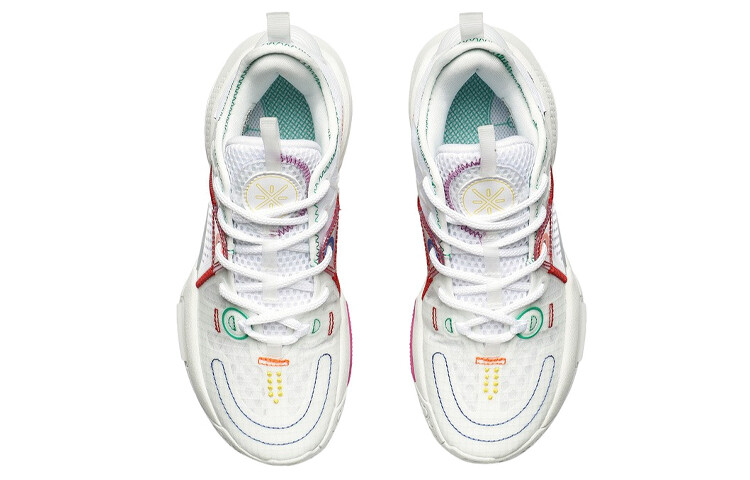 Баскетбольные кроссовки Citywide 9 V1.5 Youth Edition для детей GS Low-top белые/красные Lining — фото 3