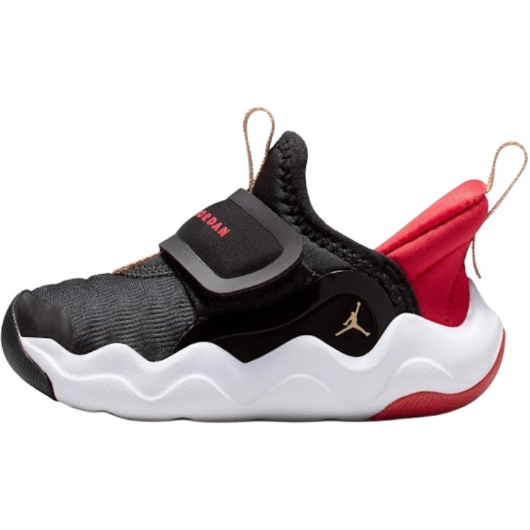 

Износостойкие низкие детские туфли для младенцев и малышей Jordan, черный/красный
