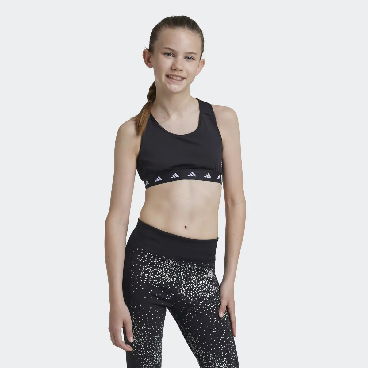 

Спортивный топ Adidas Techfit Power React, черный
