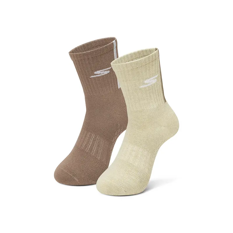 

Унисекс носки до середины икры 2 пары Skechers, 2 пары (Летний песок белый+верблюжий)