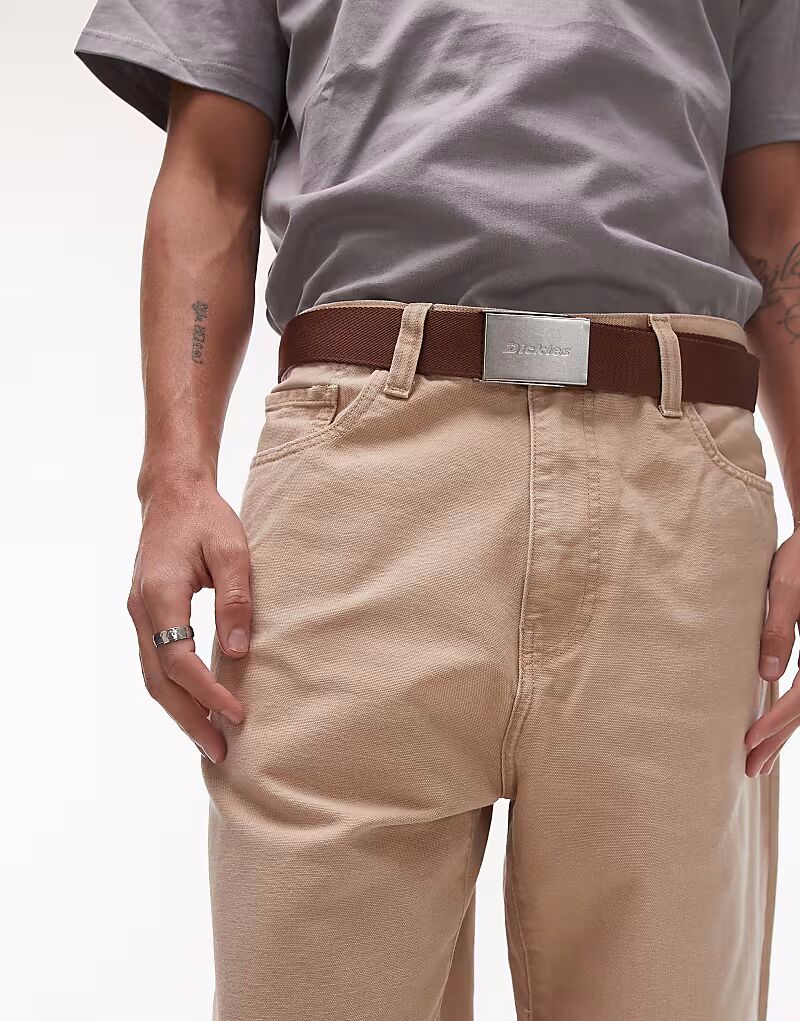 

Ремень Dickies brookston цвета капучино-коричневый