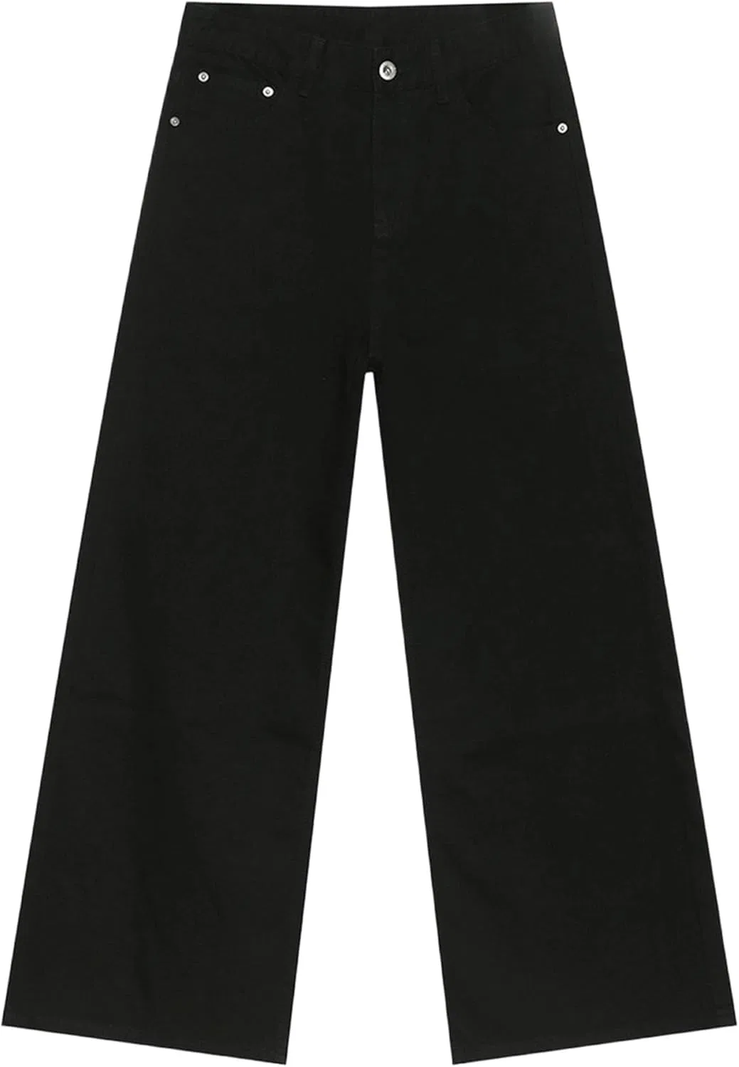 Джинсы, широкие, Vintage Washed Denim, Black 6