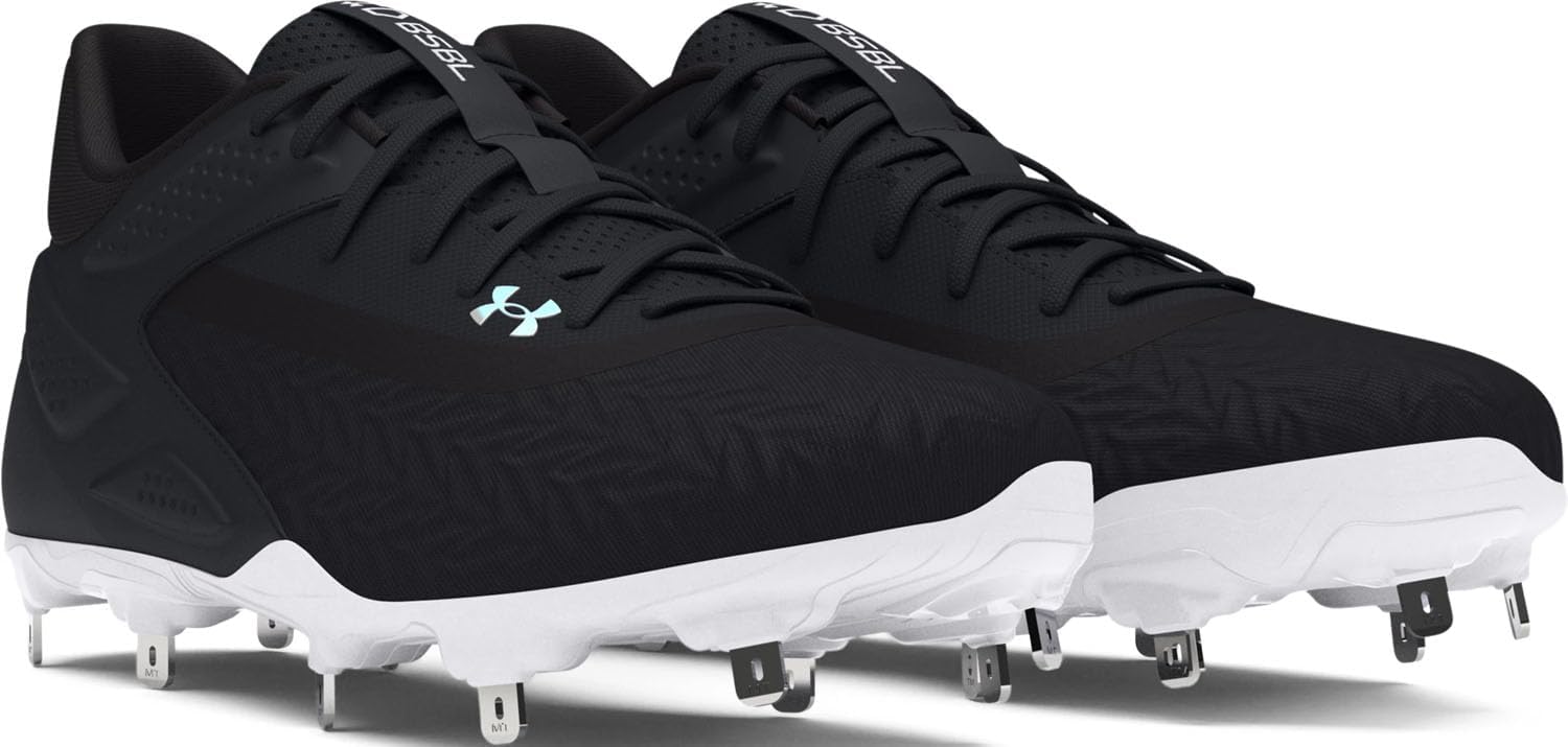 Under Armour мужские бейсбольные бутсы Yard Metal 3.0, (001) Black/Black/White — фото 4