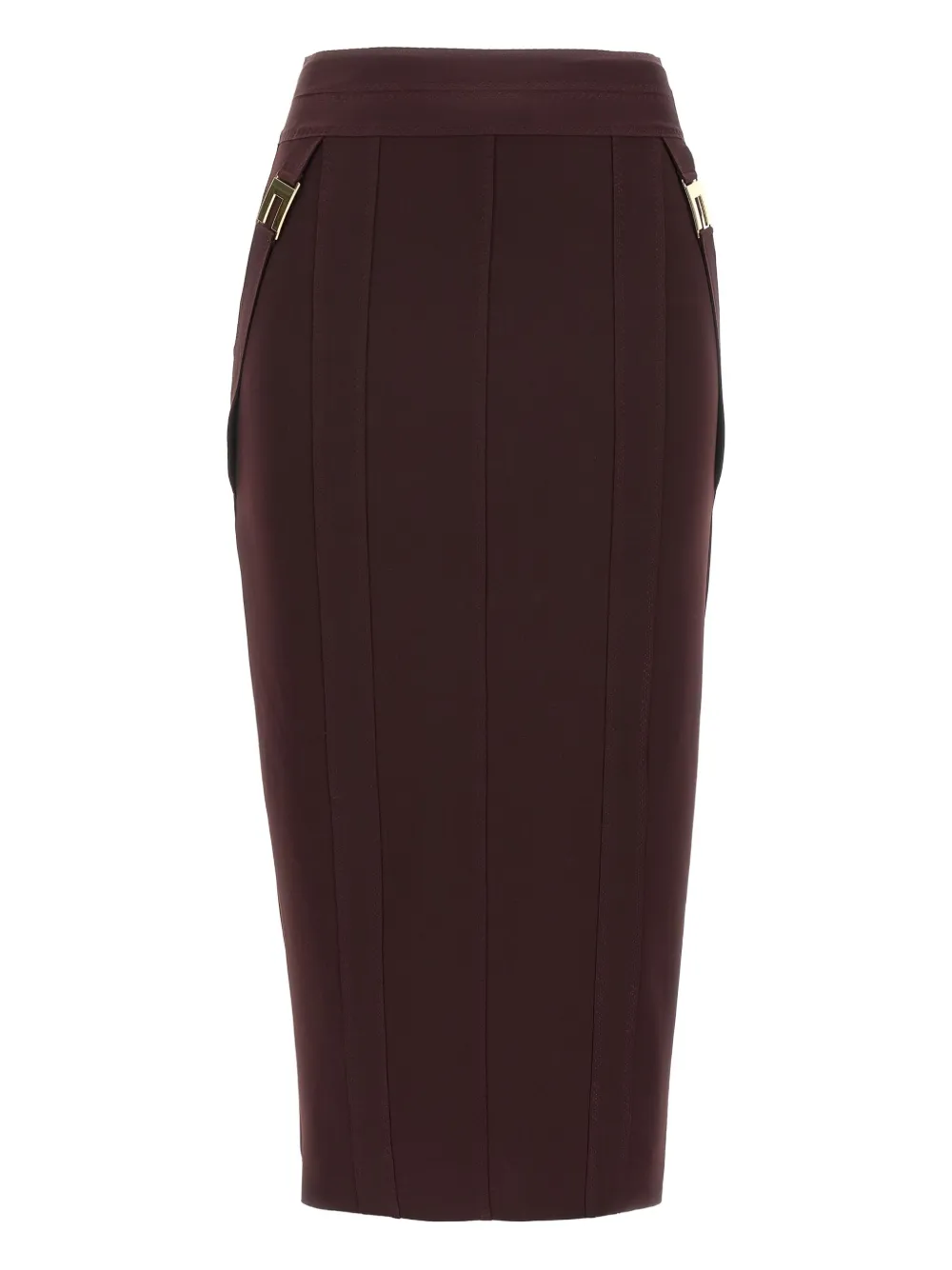 

Юбка миди с логотипом Elisabetta Franchi, красный