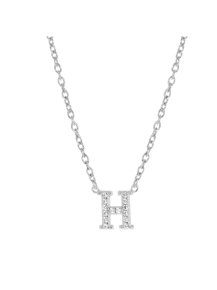 

Lucardi Серебряное ожерелье 925 пробы с буквой «H»