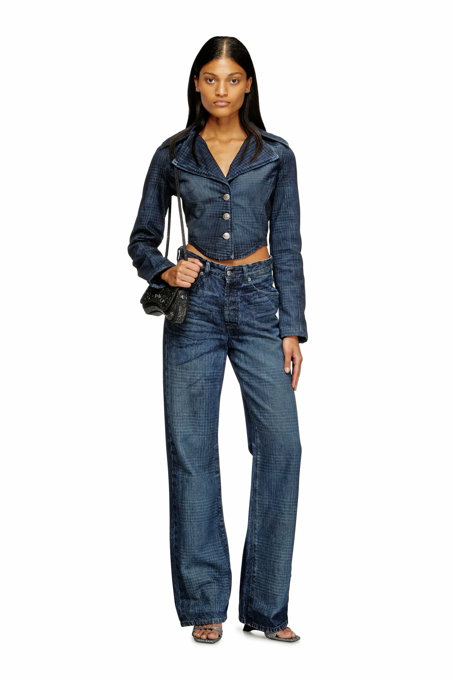 Женская джинсовая куртка DE-ALI-S Diesel, Indigo Blue — фото 3