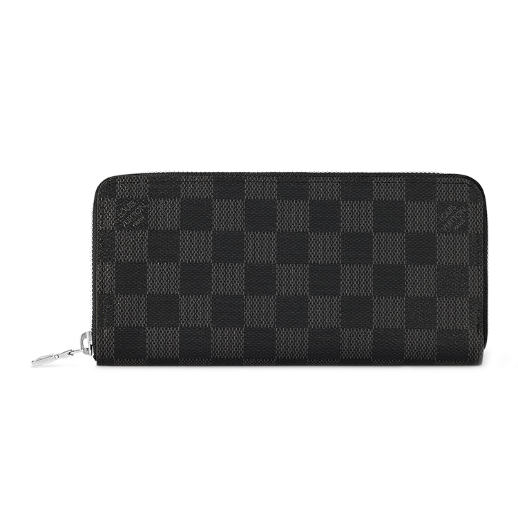 

LOUIS VUITTON Стильный мужской бумажник из графитового холста серого цвета