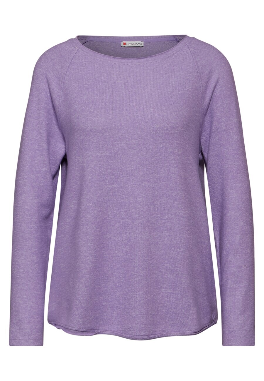 

Лонгслив STREET ONE Shirt, светло-фиолетовый