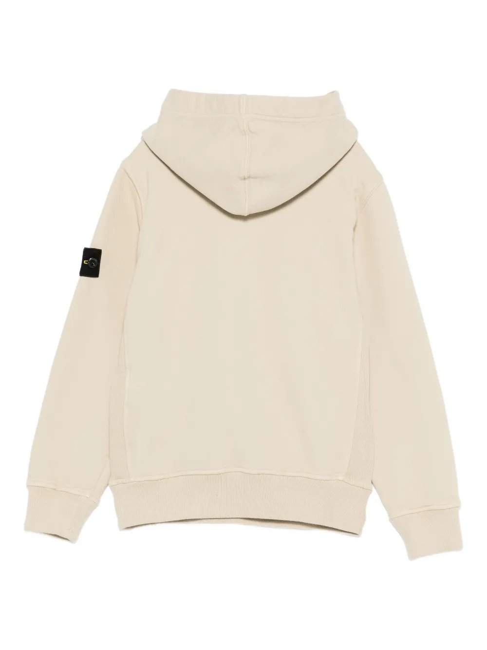 Худи с капюшоном и нашивками Stone Island Junior, нейтральный — фото 2
