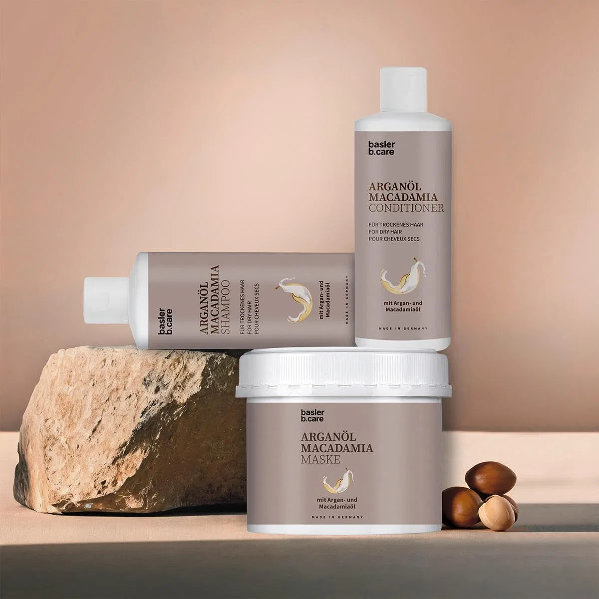 Маска для волос с аргановым маслом и макадамией Basler Argan Oil Macadamia Mask, 500 мл Basler — фото 4