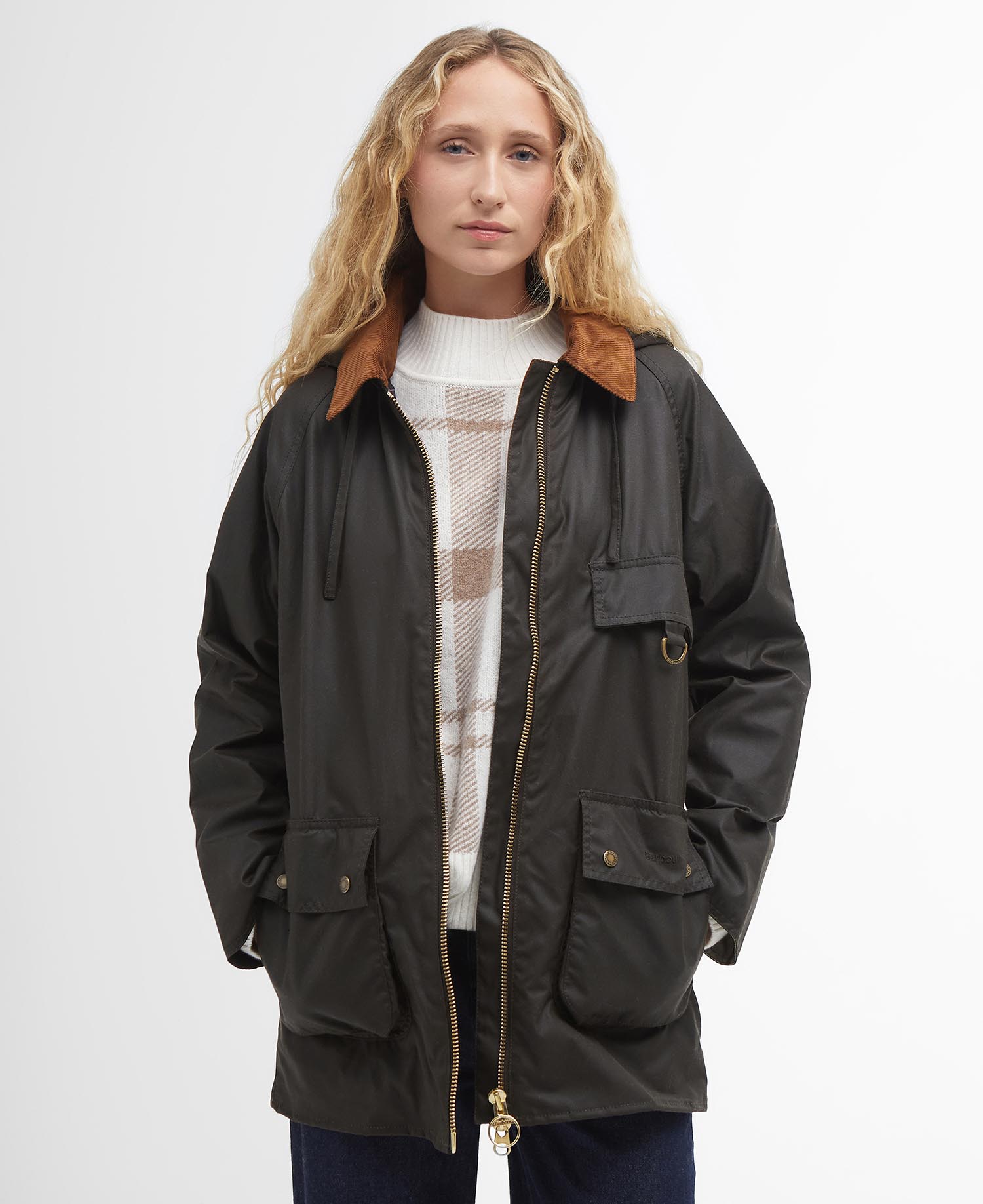 

Вощеная куртка Barbour Highclere, оливковый