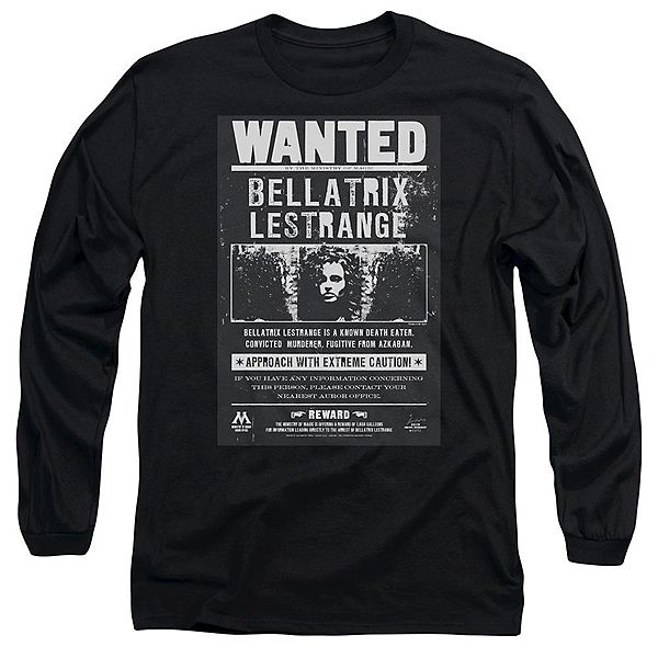 

Футболка с длинным рукавом Harry Potter Wanted Bellatrix для взрослых Licensed Character