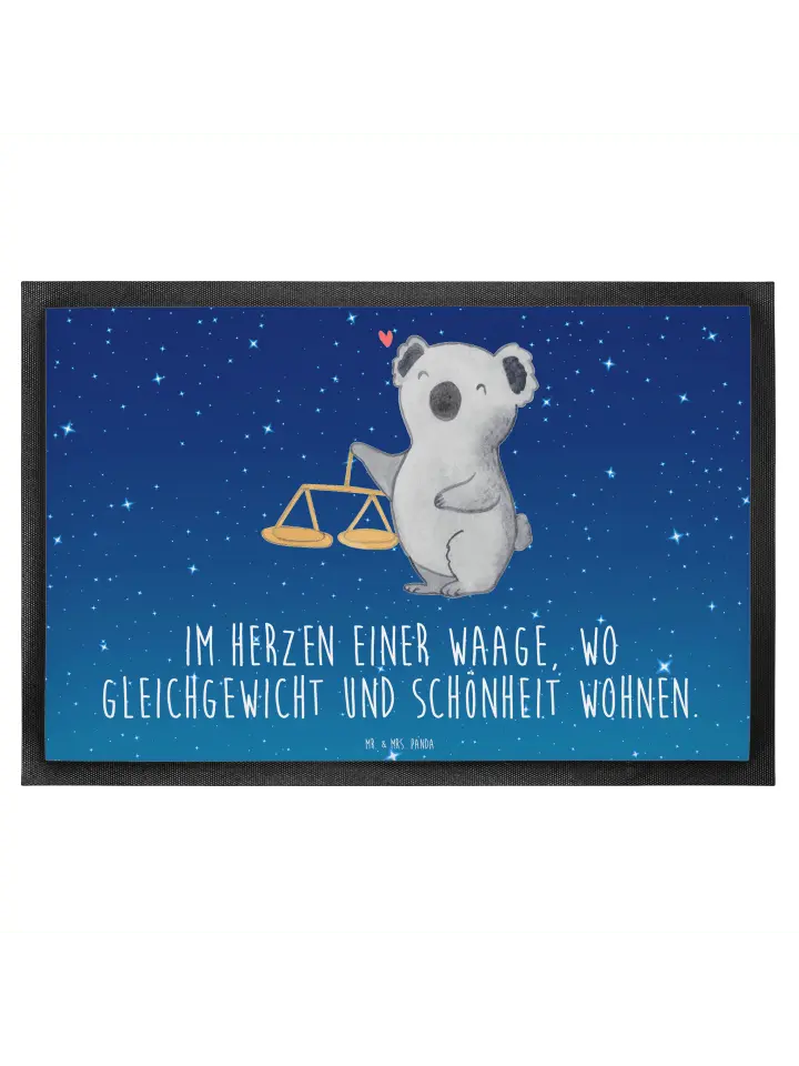 

Коврик для ног Mr. & Mrs. Panda, цвет sternenhimmel blau