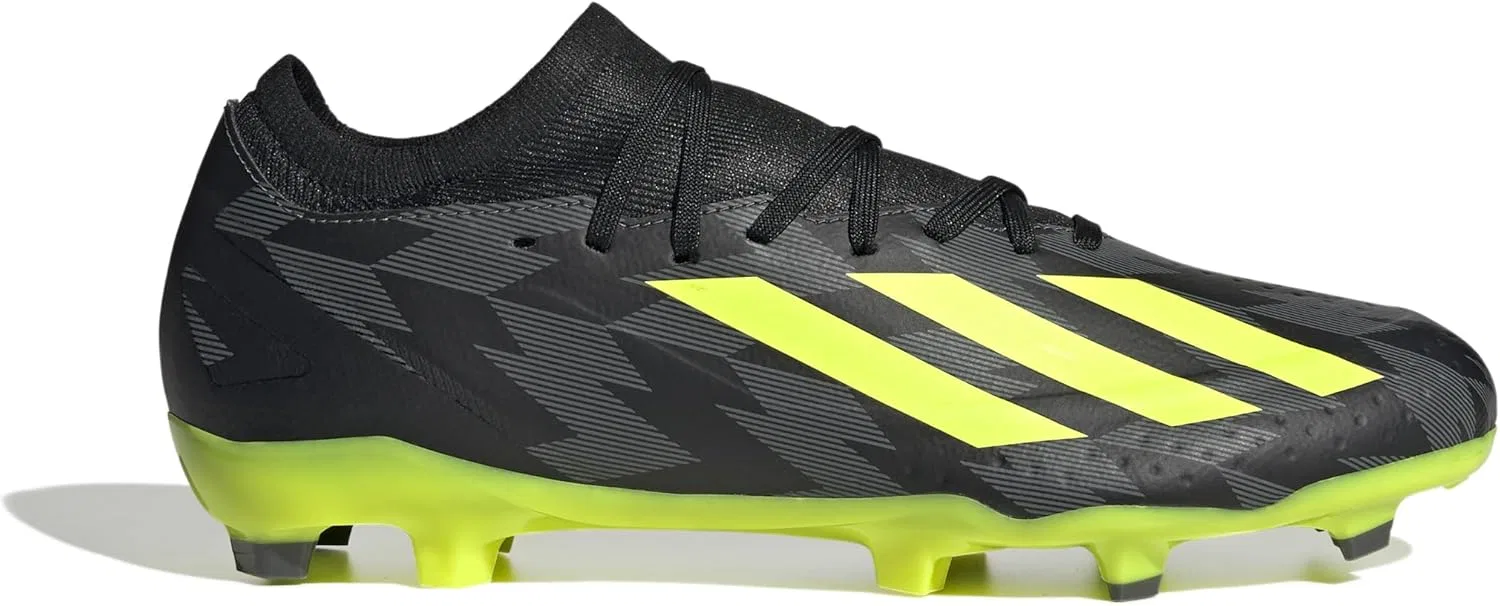 Кроссовки Adidas X CRAZYFAST INJ.3 FG унисекс для взрослых, Core Black Team Solar Yellow 2 Grey Five