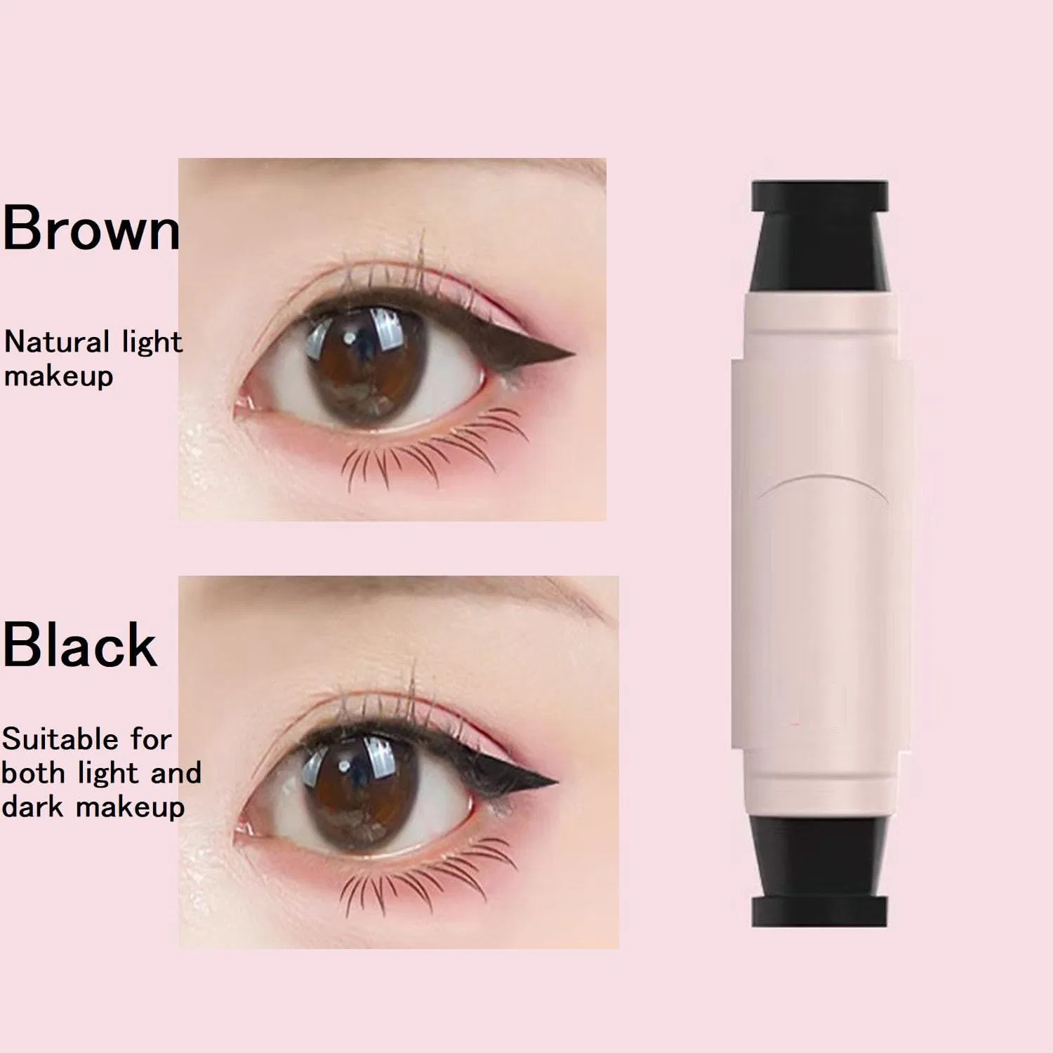 Подводка для глаз Eyeliner Stamp быстросохнущая водостойкая, коричневая — фото 2
