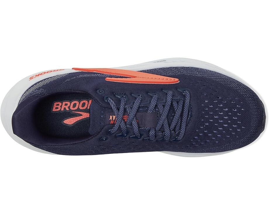 Кроссовки Brooks Glycerin Max, цвет Peacoat/Blue Ribbon/Hot Coral — фото 2