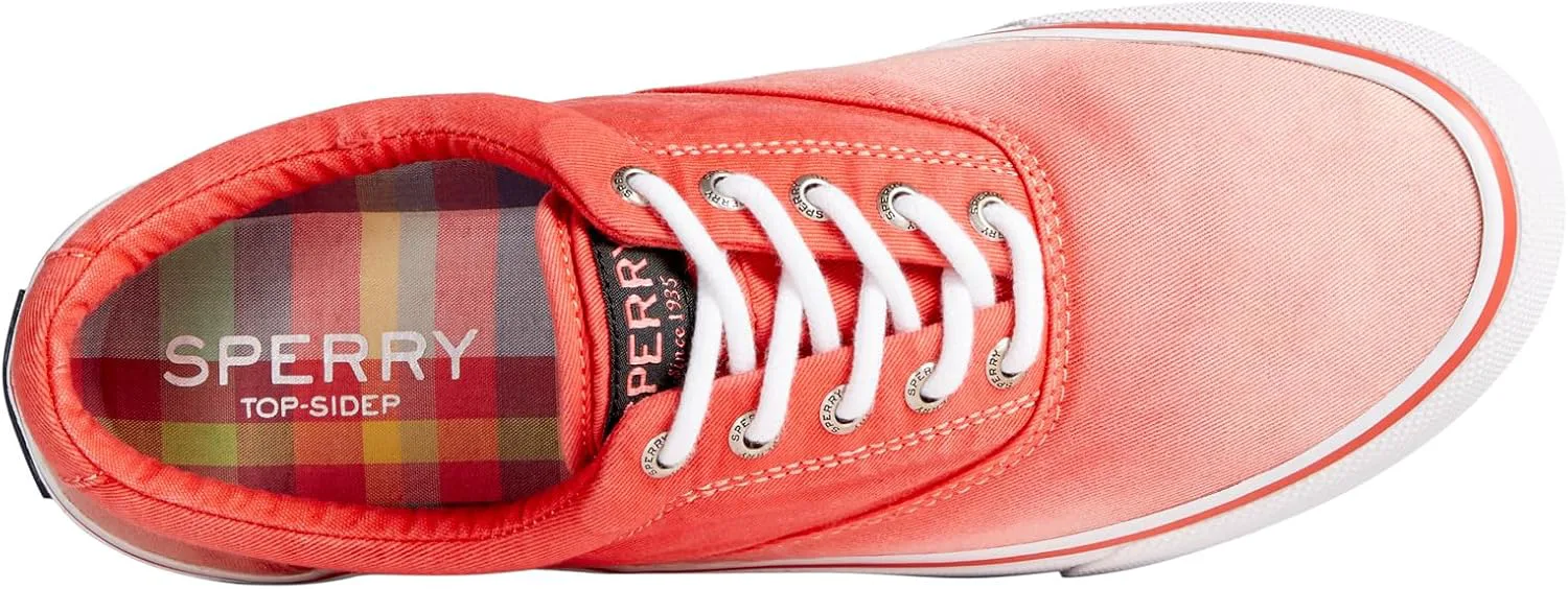 Мужские лодочные туфли Sperry Halyard с двумя отверстиями, красный — фото 3