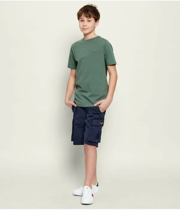 Футболка regular fit Aeronautica Militare, зеленый — фото 2