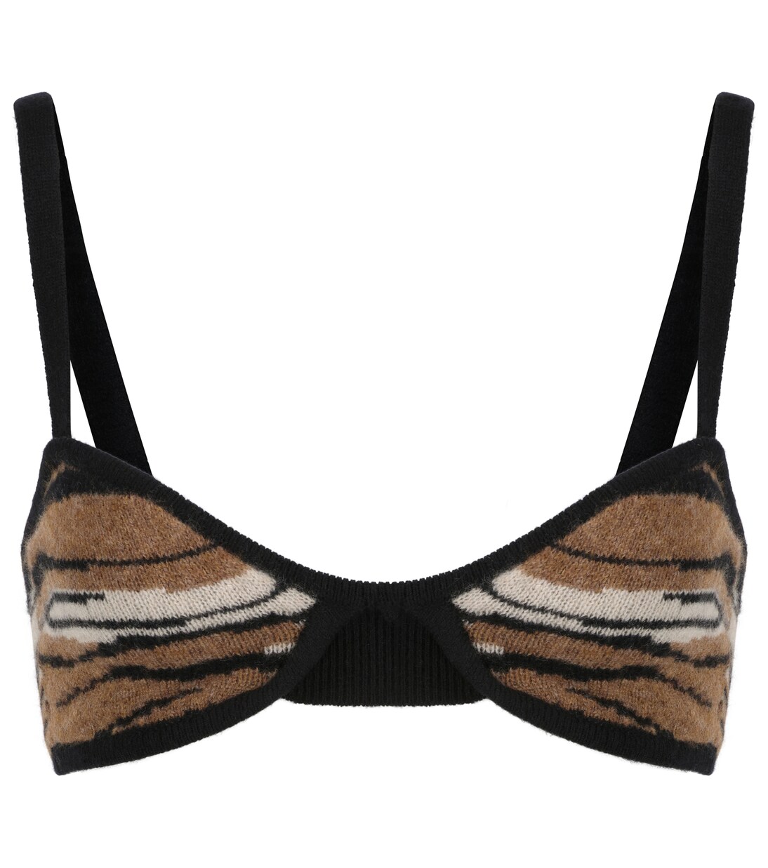

Жаккардовый кашемировый бюстгальтер Eda Khaite, Small Tiger Jacquard