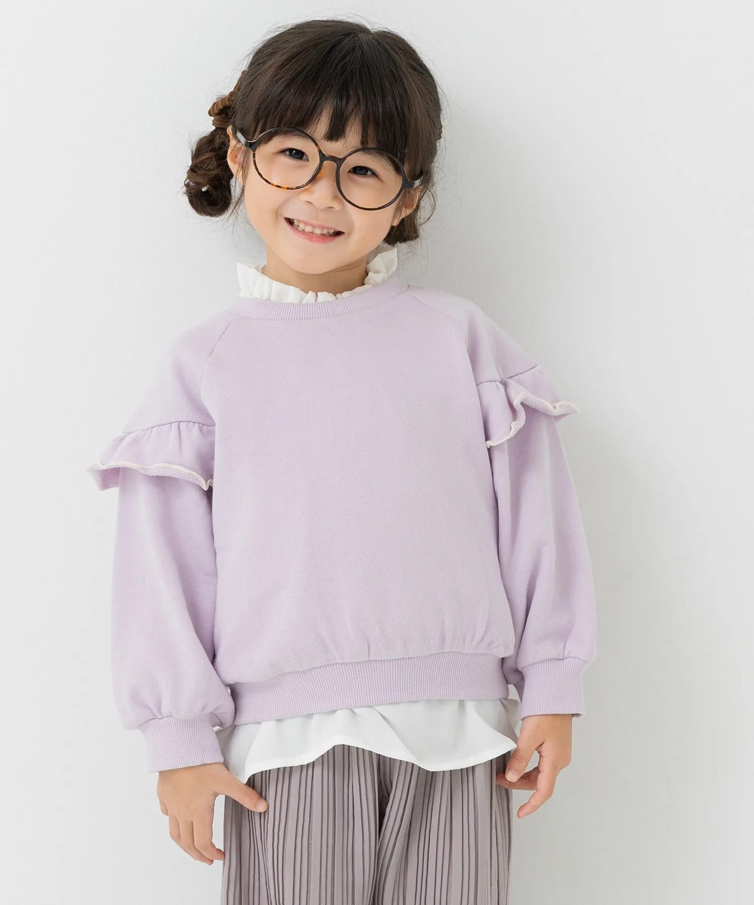 Флисовая толстовка с кружевной оборкой Chil2, Lavender