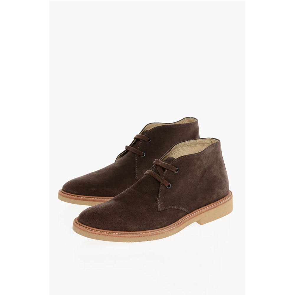 

Однотонные замшевые ботинки-пустынники Corneliani, Brown