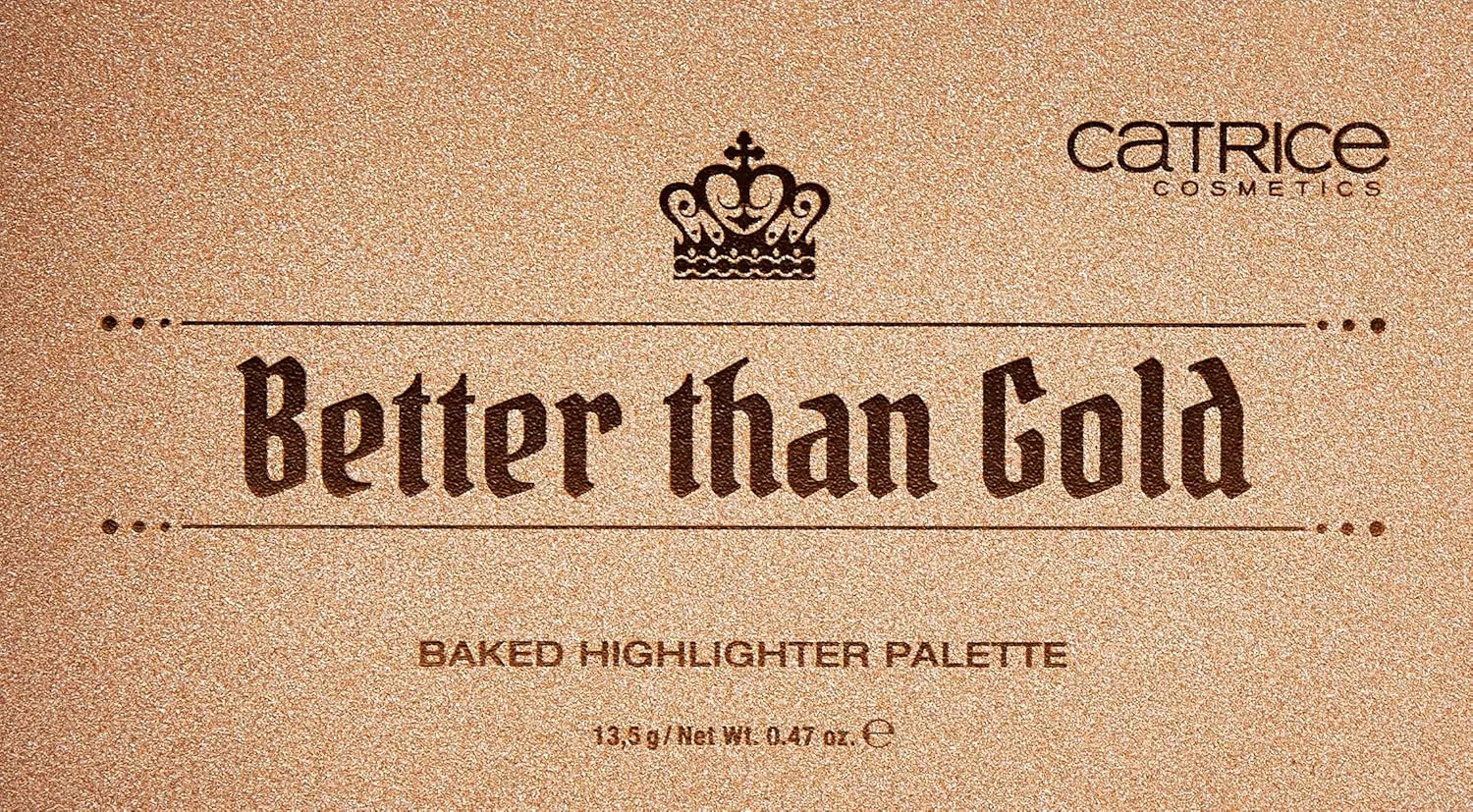 Палитра запеченных хайлайтеров Catrice Royal Party Better Than Gold Baked Highlighter Palette, золотой (13.5 г) Catrice — фото 2