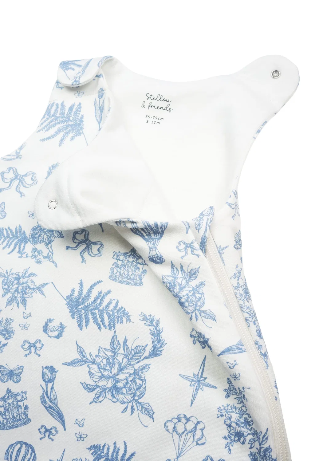Детский спальный мешок, летний, Stellou & friends, french toile blue