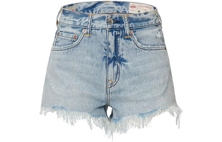 

Джинсовые шорты женские джинсовые синие Evisu