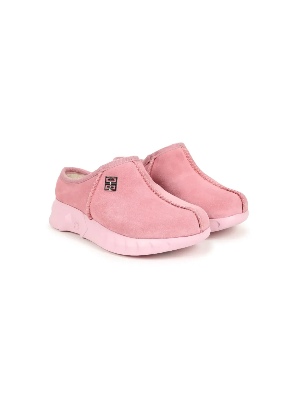 

Мюли с логотипом 4G Givenchy Kids, розовый