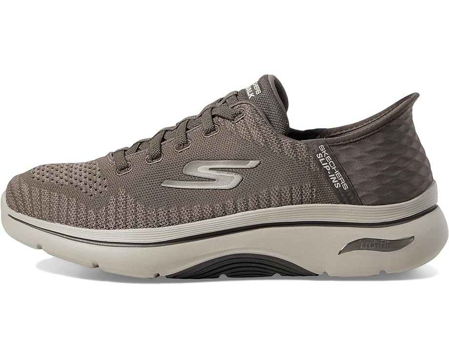 Кроссовки SKECHERS Performance Go Walk Arch Fit 2.0 - Grand Hands Free Slip-Ins, тауп — фото 4