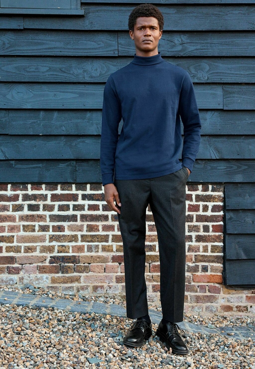 

Топ с длинными рукавами REGULAR FIT ROLL NECK ESSENTIAL Next, синий