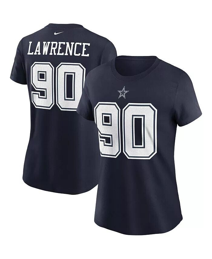 

Женская футболка Demarcus Lawrence Navy Dallas Cowboys с именем и номером Nike