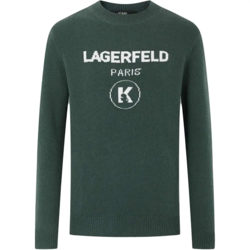 

KARL LAGERFELD / Karl Lagerfeld Jeans Зеленый свитер для мужчин