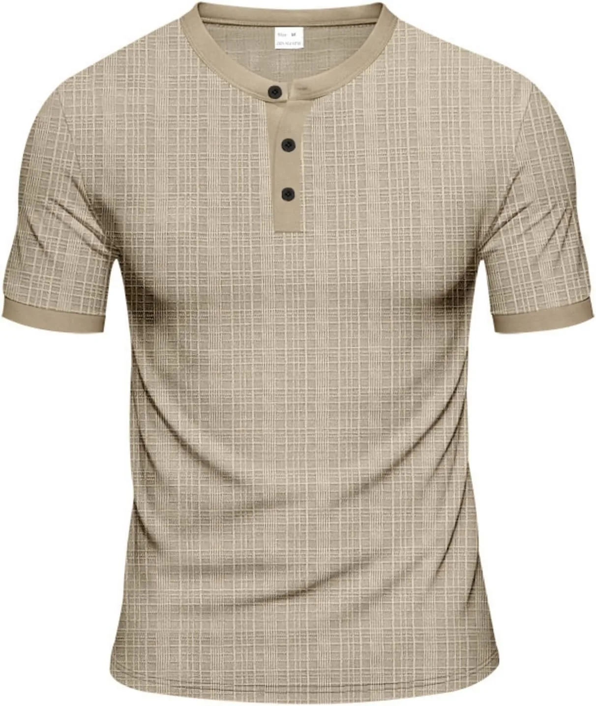 

Мужская футболка-поло с коротким рукавом и фактурной тканью