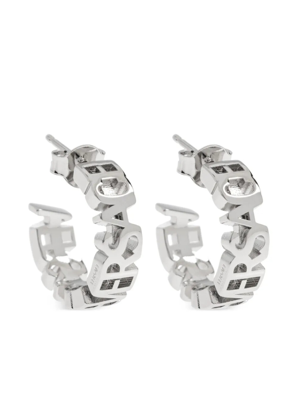 

Серьги с логотипом Versace, серебристый