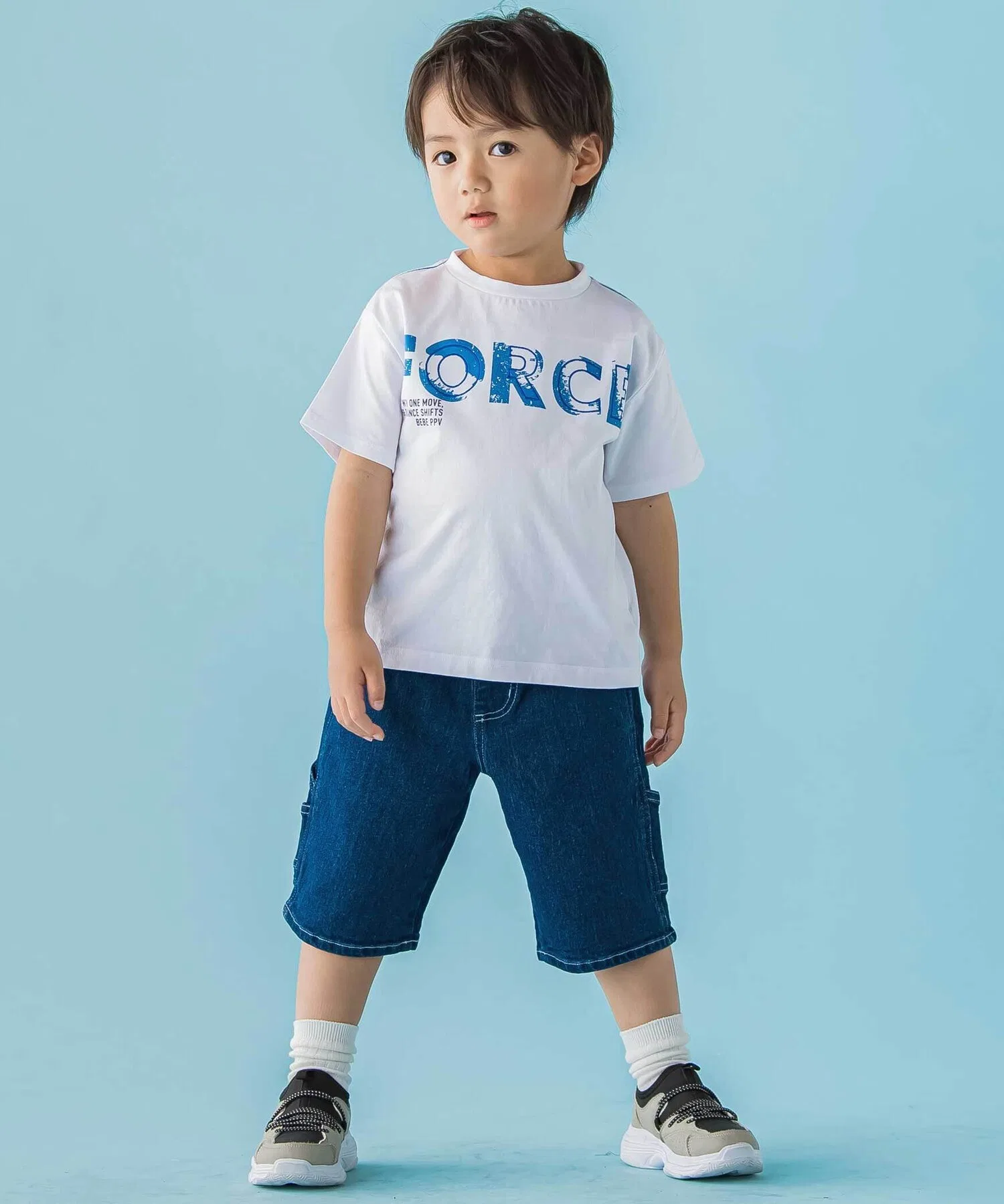 Детские шорты из денима BeBe Petits Pois Vert чёрные — фото 3