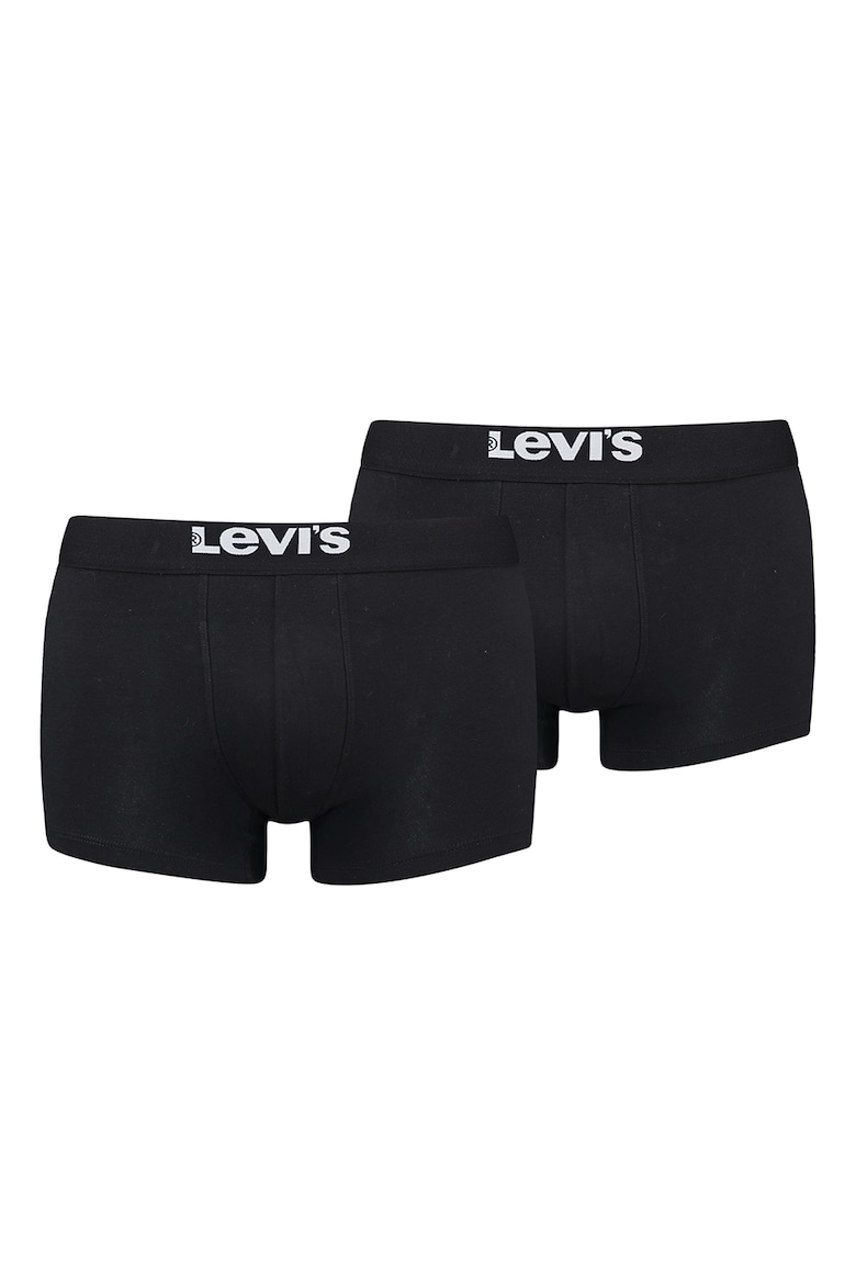 

Хлопковые боксеры с логотипом, 2 пары Levi'S, черный