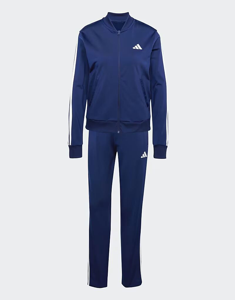 Спортивный костюм performance Essentials с тремя полосками темно-синего цвета Adidas Performance — фото 4