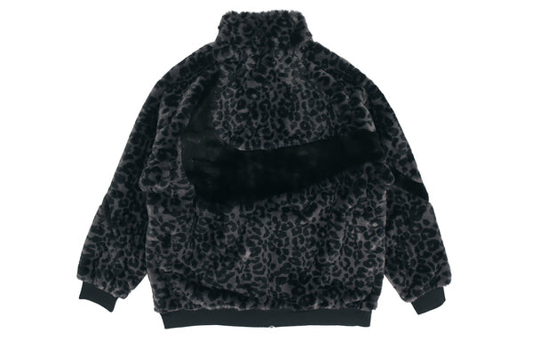 Куртка Men's Nike Sportswear Swoosh Black Large Logo Sports Jacket Autumn Black, черный — фото 4