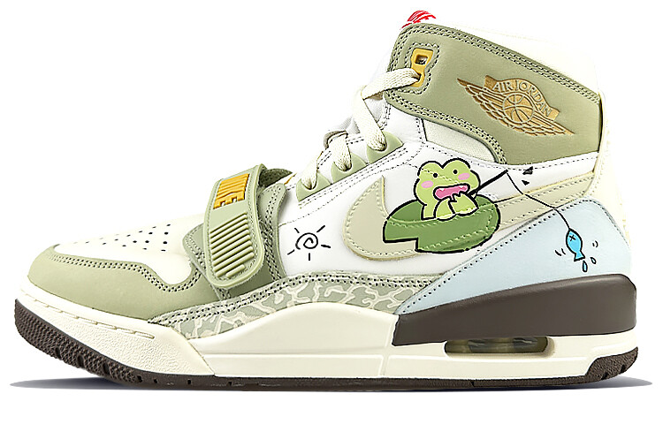 

Баскетбольные кроссовки Legacy 312 Vintage женские высокие зеленые Jordan, Зеленый, Баскетбольные кроссовки Legacy 312 Vintage женские высокие зеленые Jordan