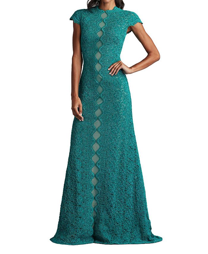 

Платье Etters Scalloped Illusion Tadashi Shoji, зеленый