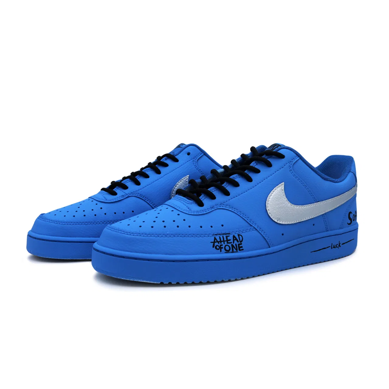 Кроссовки скейтбординг Nike Court Vision 1 синие — фото 4