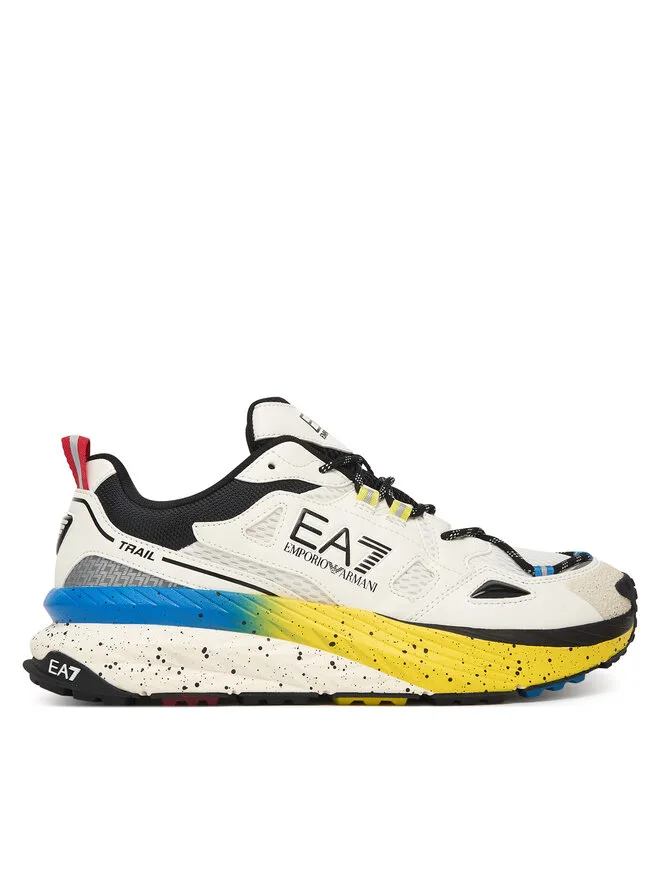 EA7 Emporio Armani Кроссовки 7X000602 AF10181 MZ701 кремового цвета