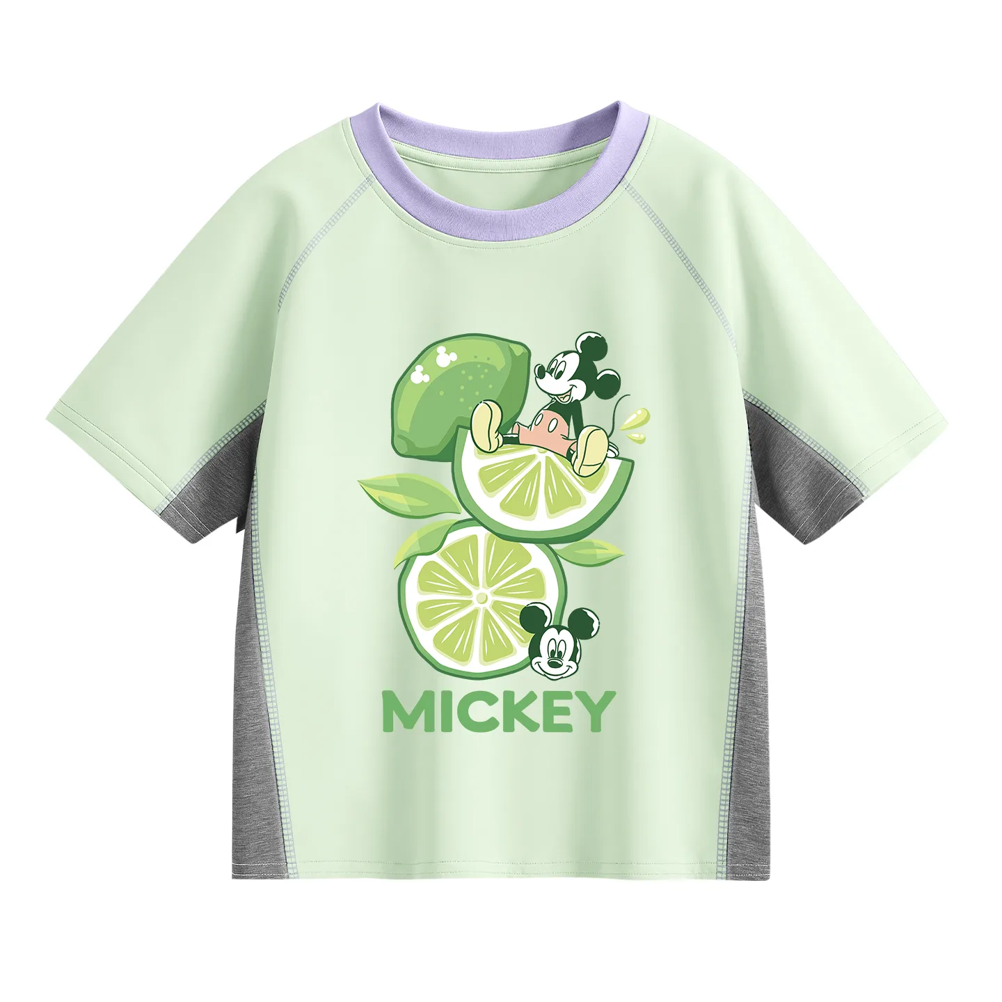 Детская футболка с круглым вырезом Disney, Di Lime Green