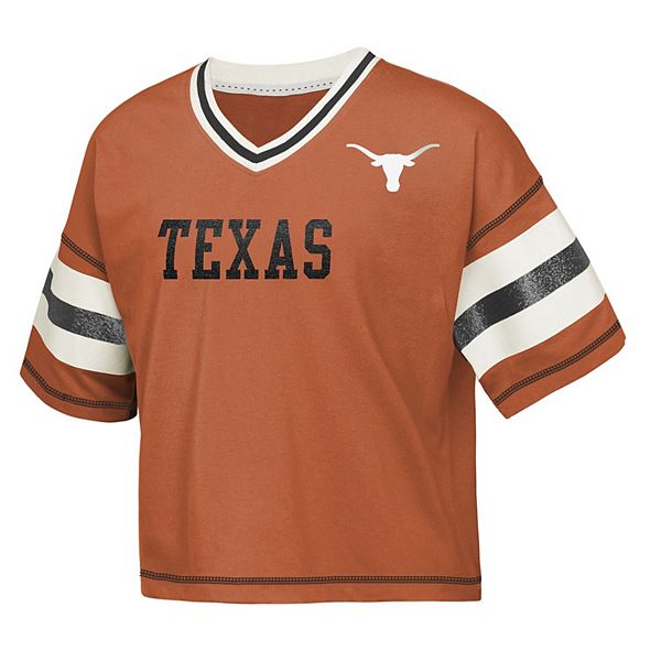 Детская футболка с v-образным вырезом Texas Longhorns Gridiron в цвете texas orange Outerstuff — фото 3