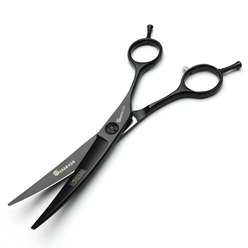 Парикмахерские ножницы 6 дюймов с изогнутым дизайном Axemoore, 6 Inch Flat Scissors-A — фото 3