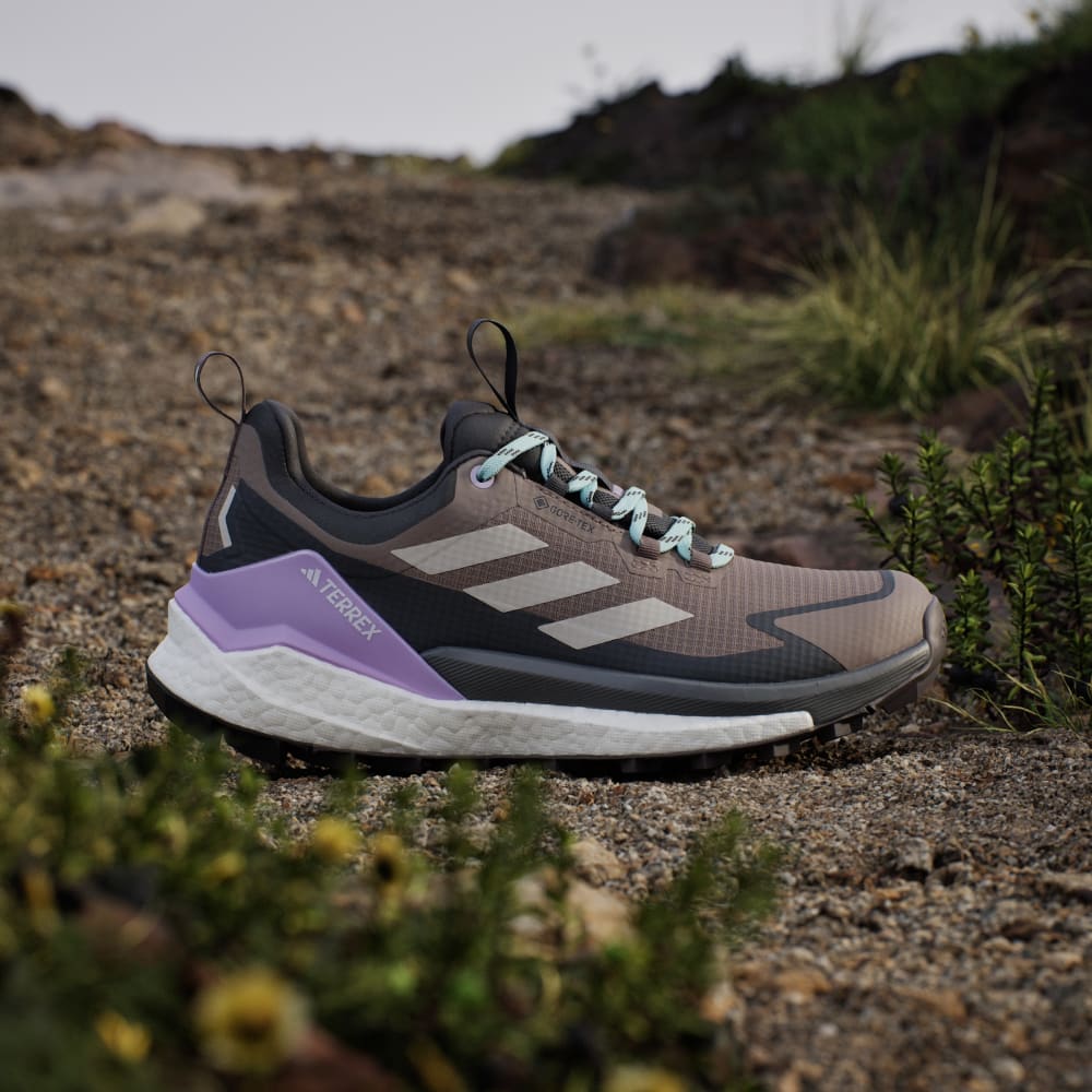Кроссовки Adidas Terrex Free Hiker 2.0 Low Gore-Tex Hiking Shoes, цвет Trace Brown/Beige/Carbon — фото 2
