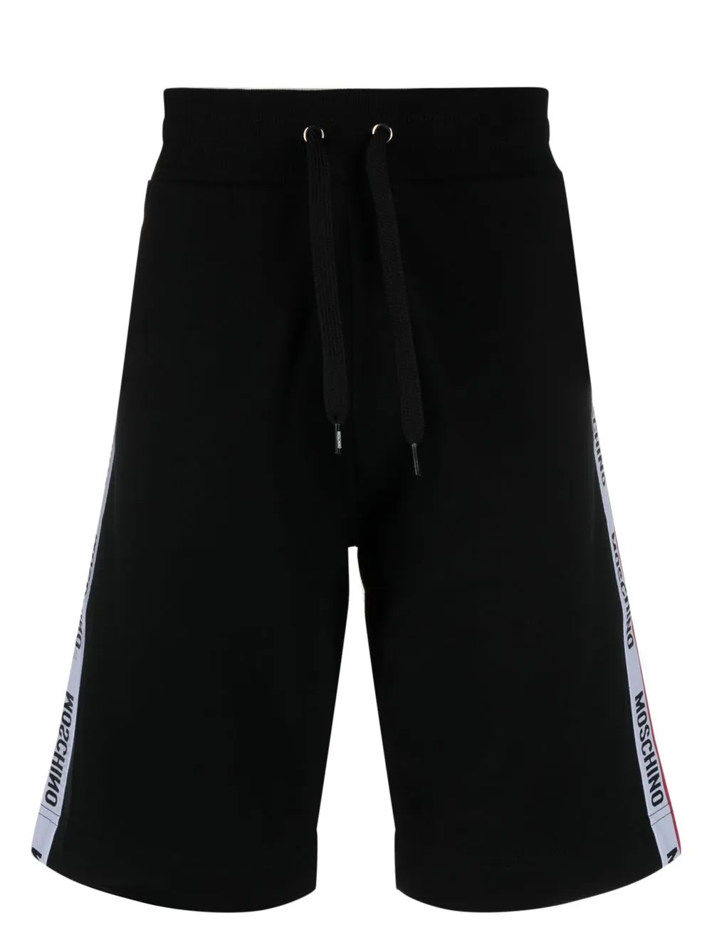 

Спортивные шорты с логотипами на лампасах Moschino, черный